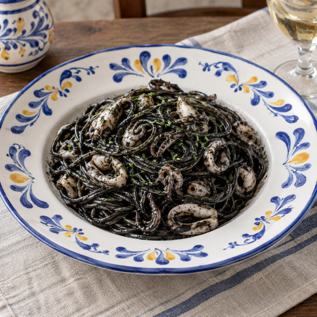 Spaghetti al nero di seppia