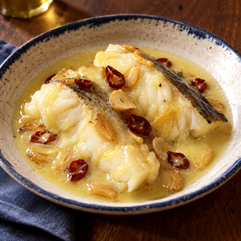 Baccalà in salsa pil-pil