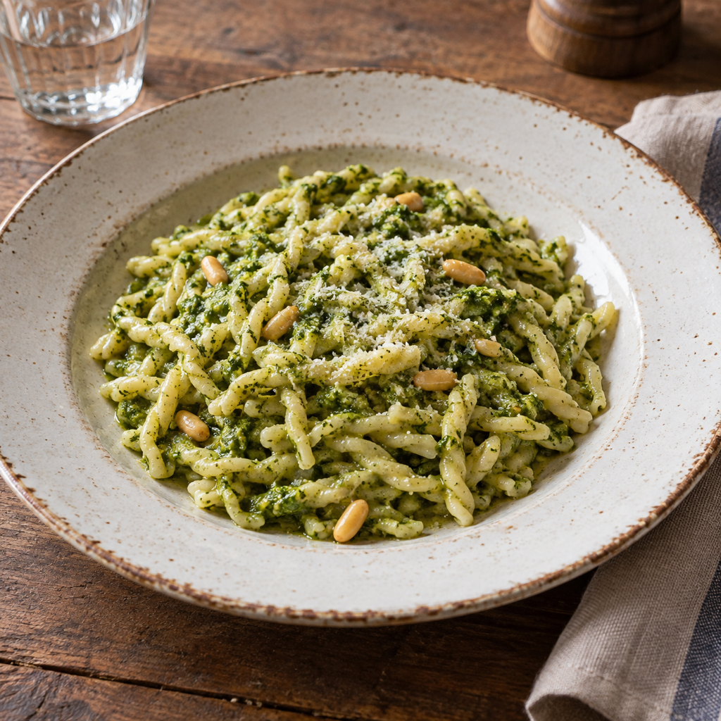 Trofie al pesto genovese