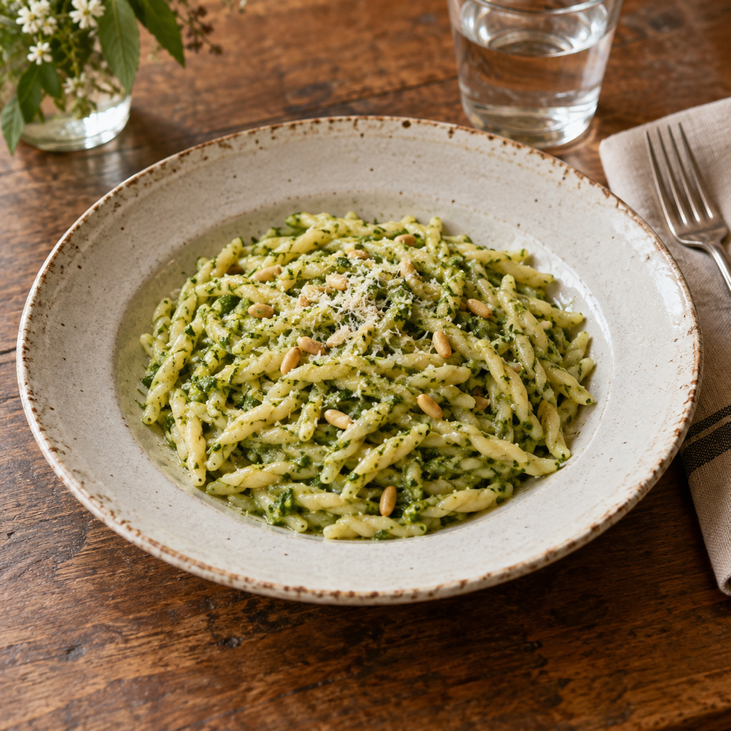 Trofie al Pesto Genovese（ジェノヴェーゼペストのトロフィエ）