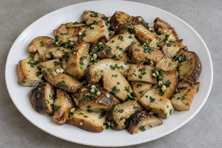 Add the persillade off the heat and serve hot