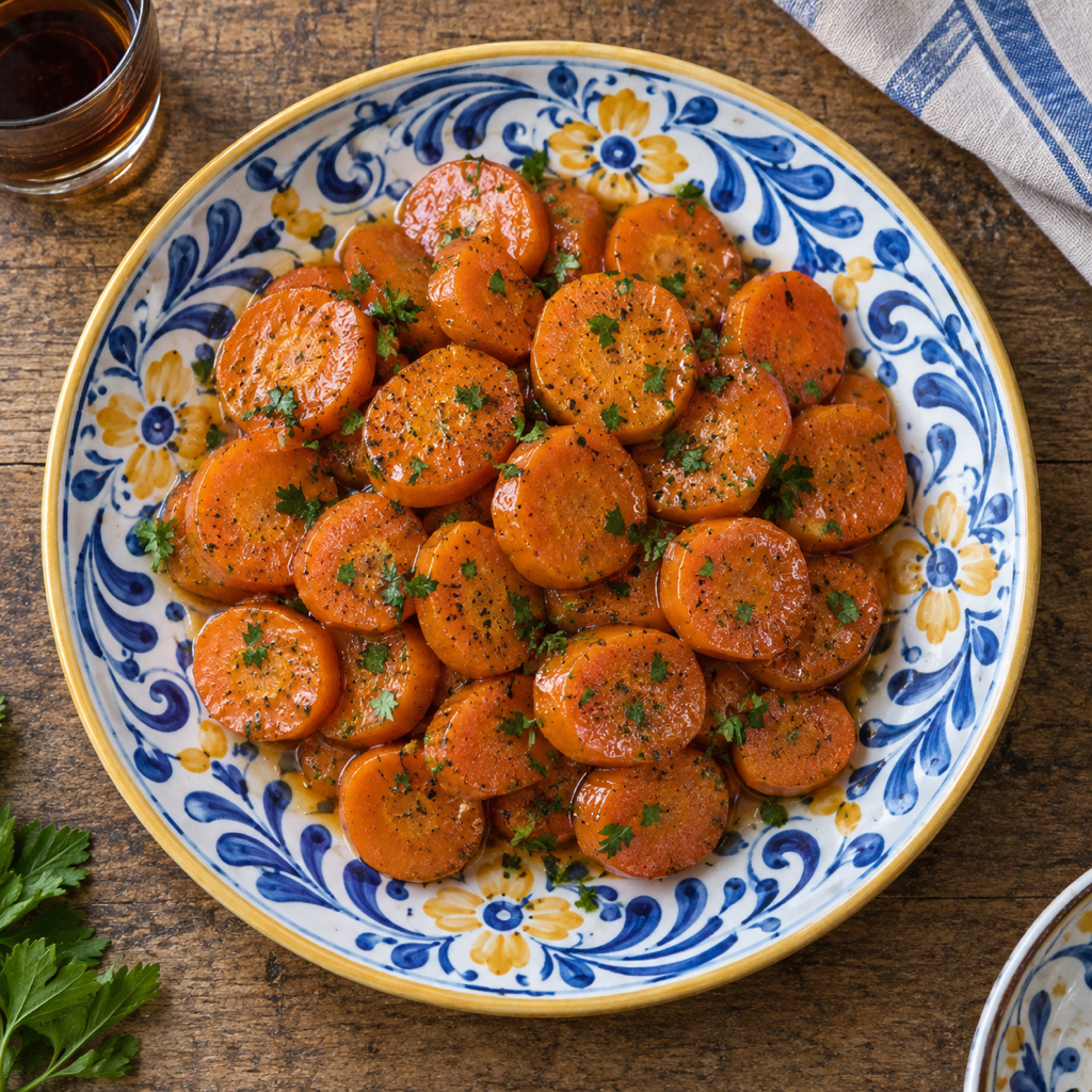 Carote al Marsala（にんじんのマルサラ蒸し煮）