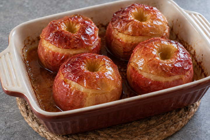 Baste with the cooking juices and serve in the baking dish