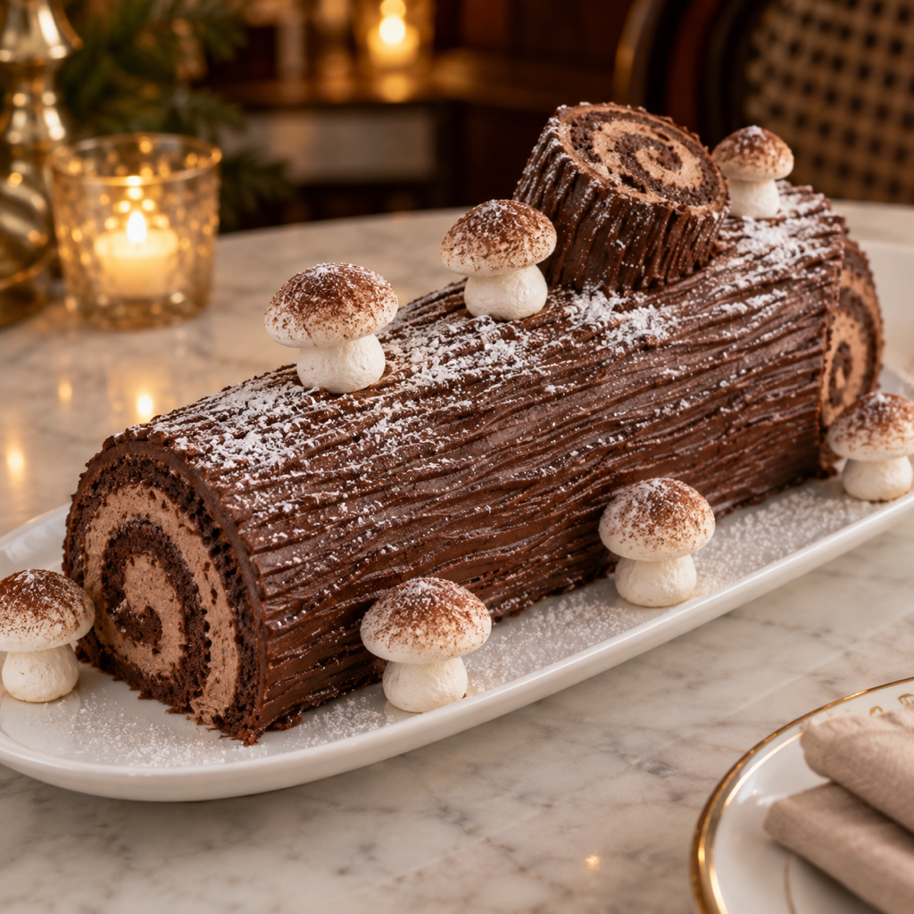 Bûche de Noël al cioccolato