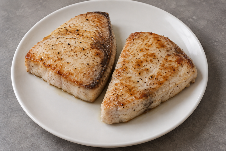 メカジキを焼く
