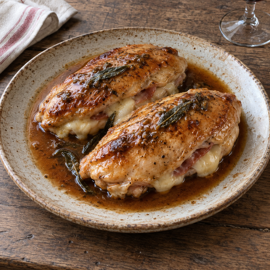 Pollo alla valdostana