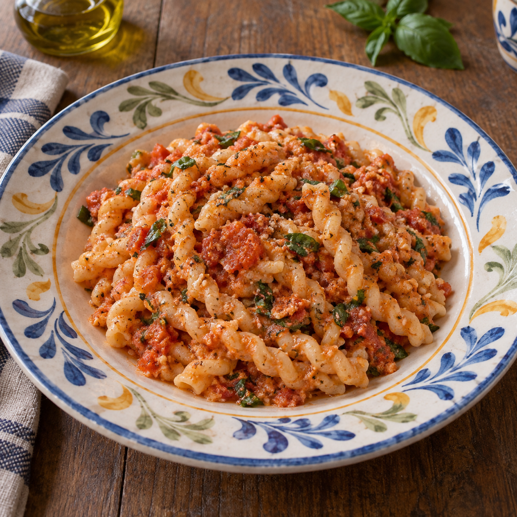 Busiate al pesto trapanese