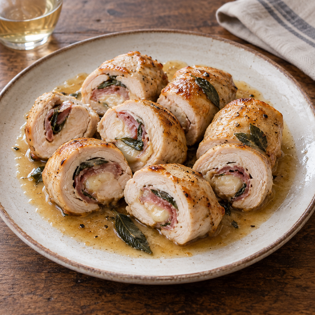 Involtini di pollo alla salvia