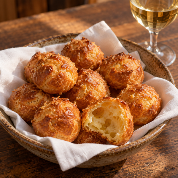Burgundian Comté Cheese Puffs