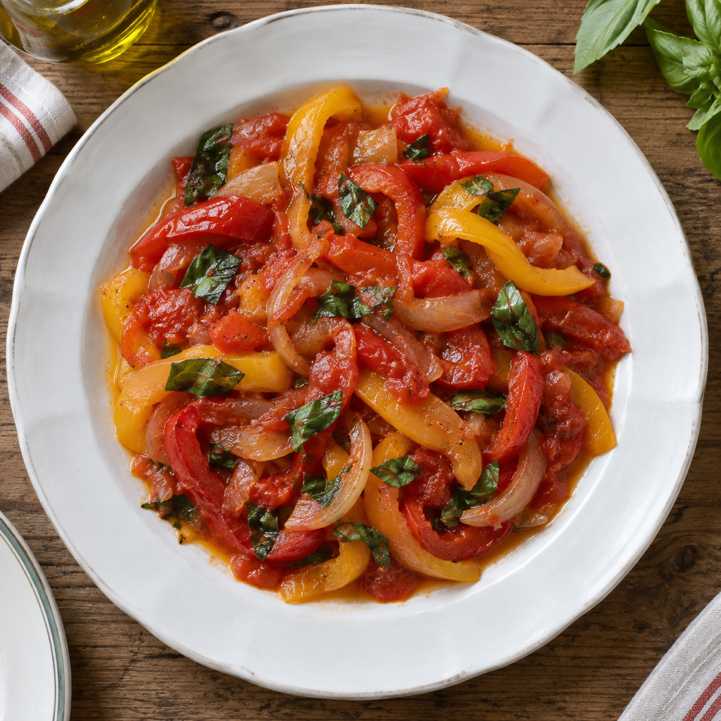 Peperonata（三色パプリカのトマト煮）