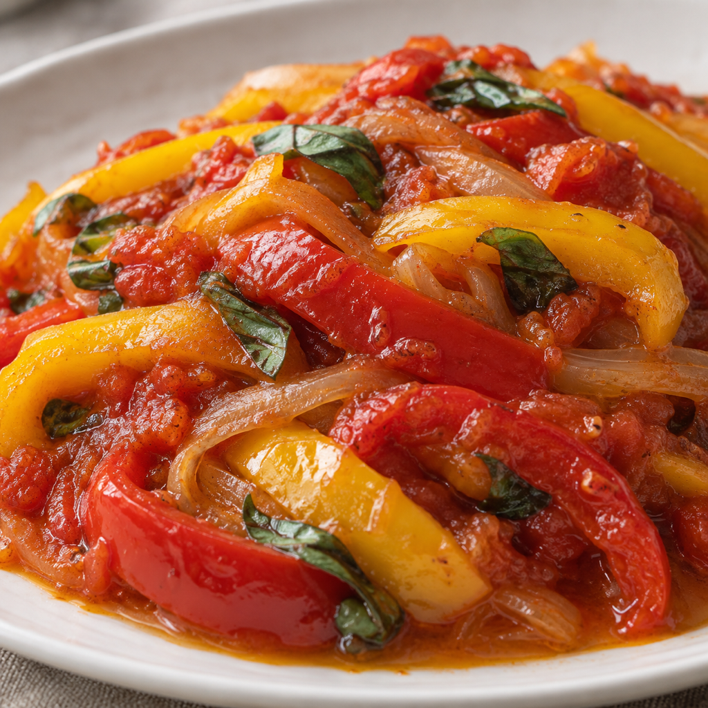 Peperonata（三色パプリカのトマト煮）