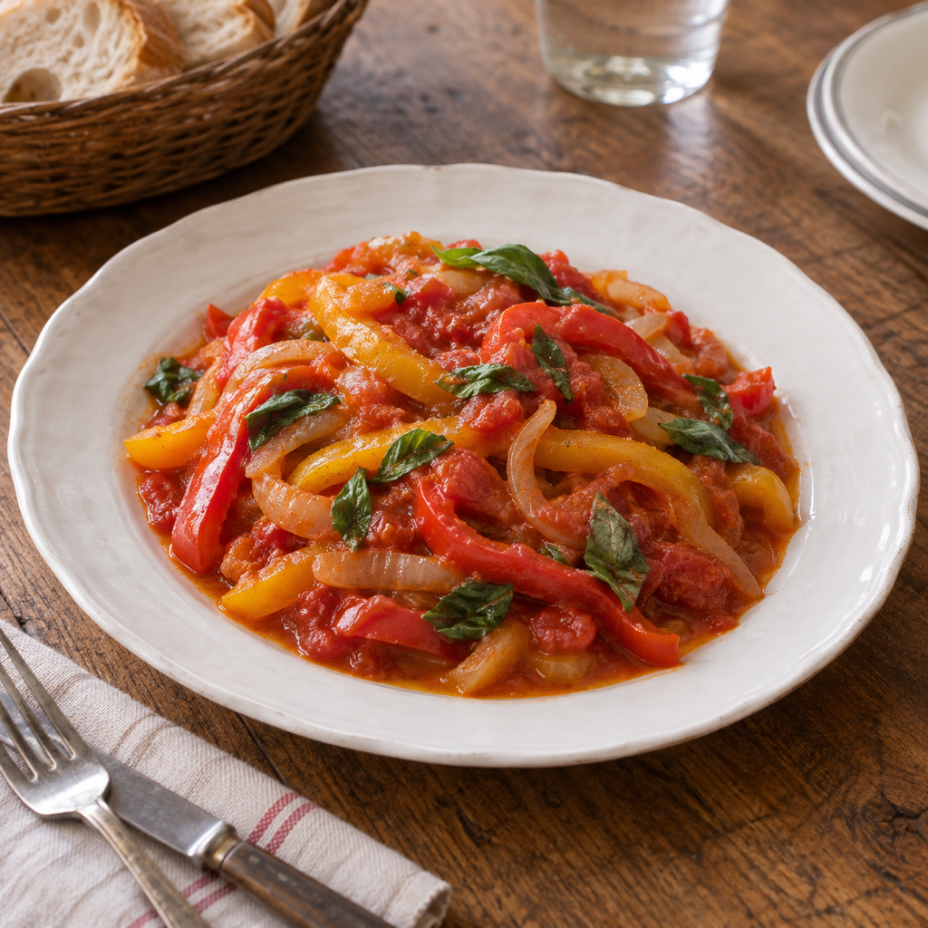 Peperonata（三色パプリカのトマト煮）