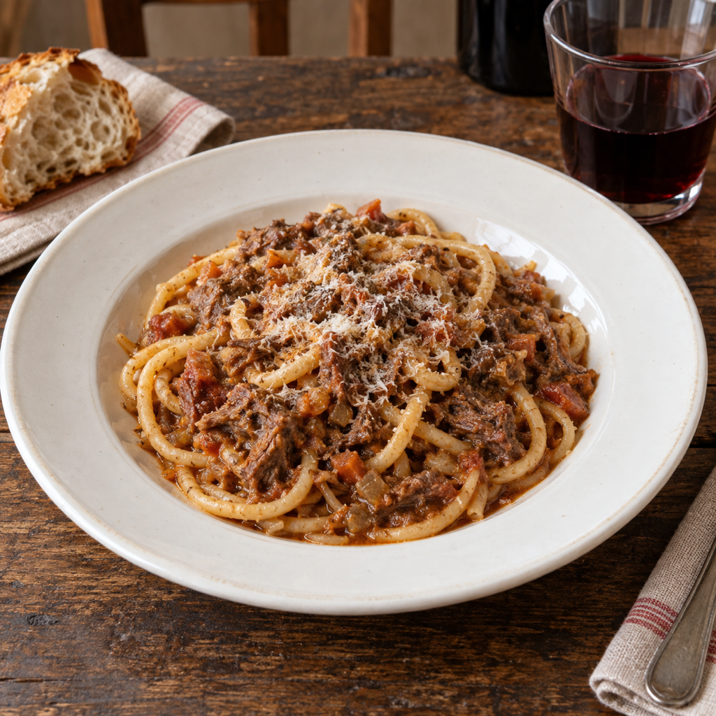 Umbricelli al ragù di piccione