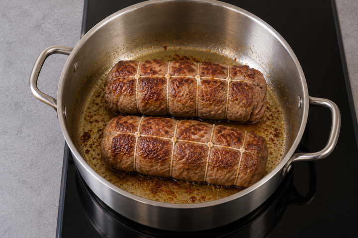 肉巻きの表面に焼き色を付ける