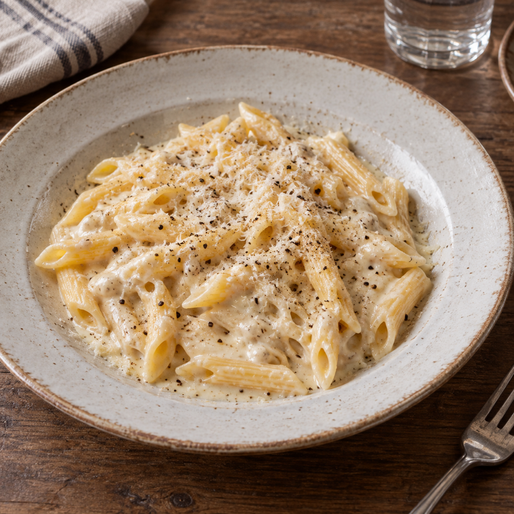 Penne ai quattro formaggi