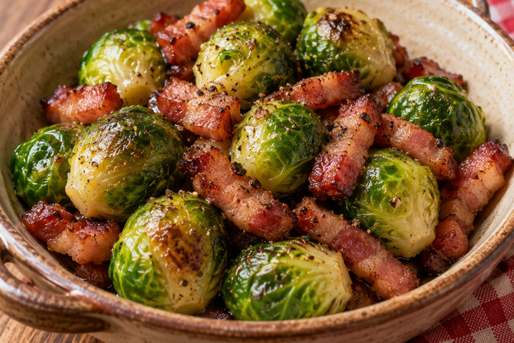 Choux de Bruxelles aux Lardons