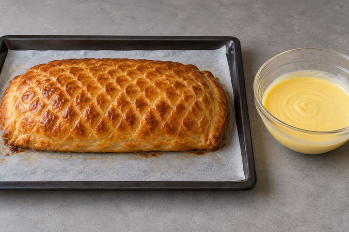 Bake at 180°C while making the mousseline sauce base