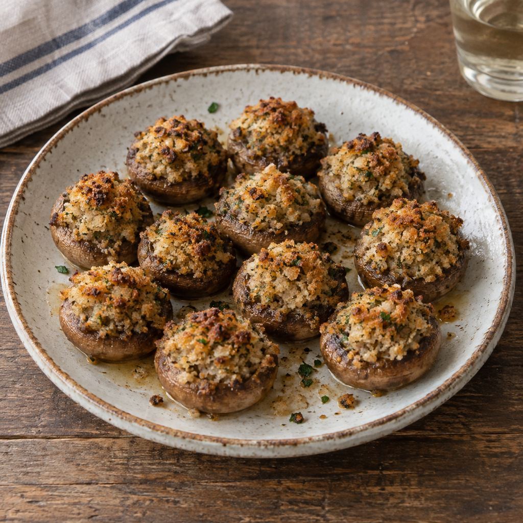 Funghi Ripieni al Forno