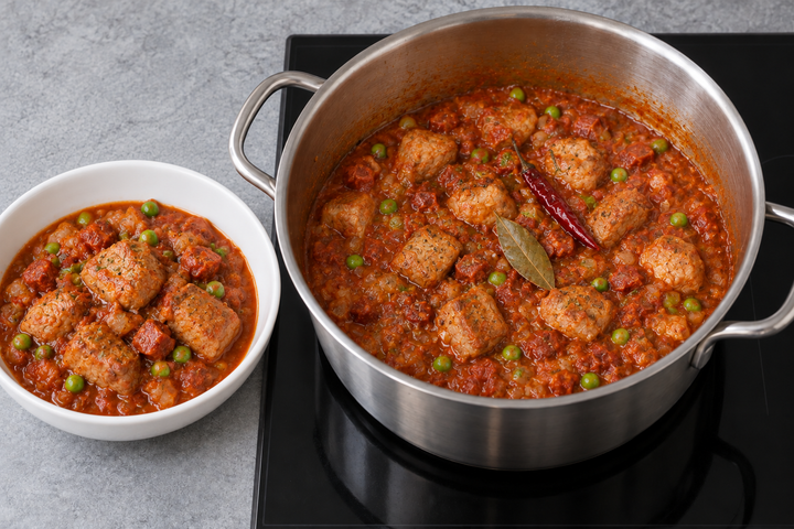 トマトの中で肉を柔らかくする