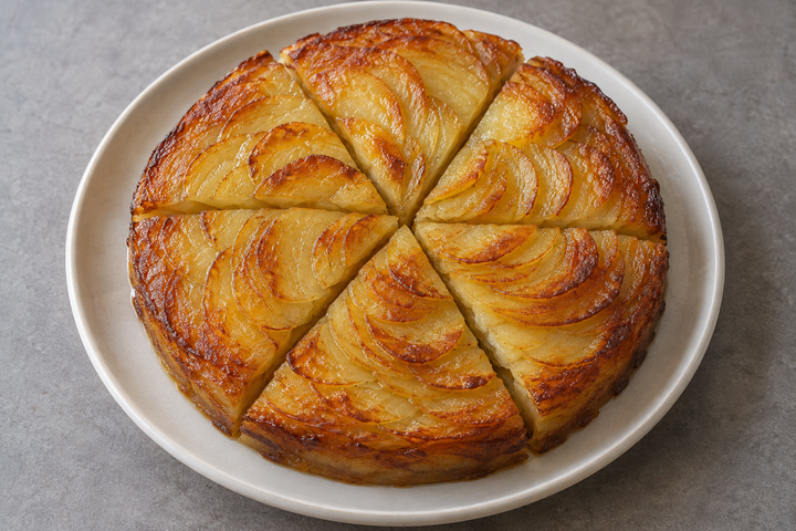 Turn out, drain the butter and slice
