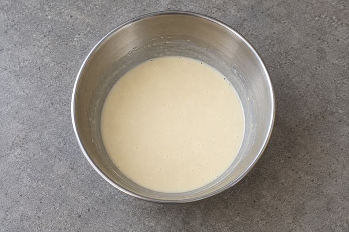 Mix the crêpe batter