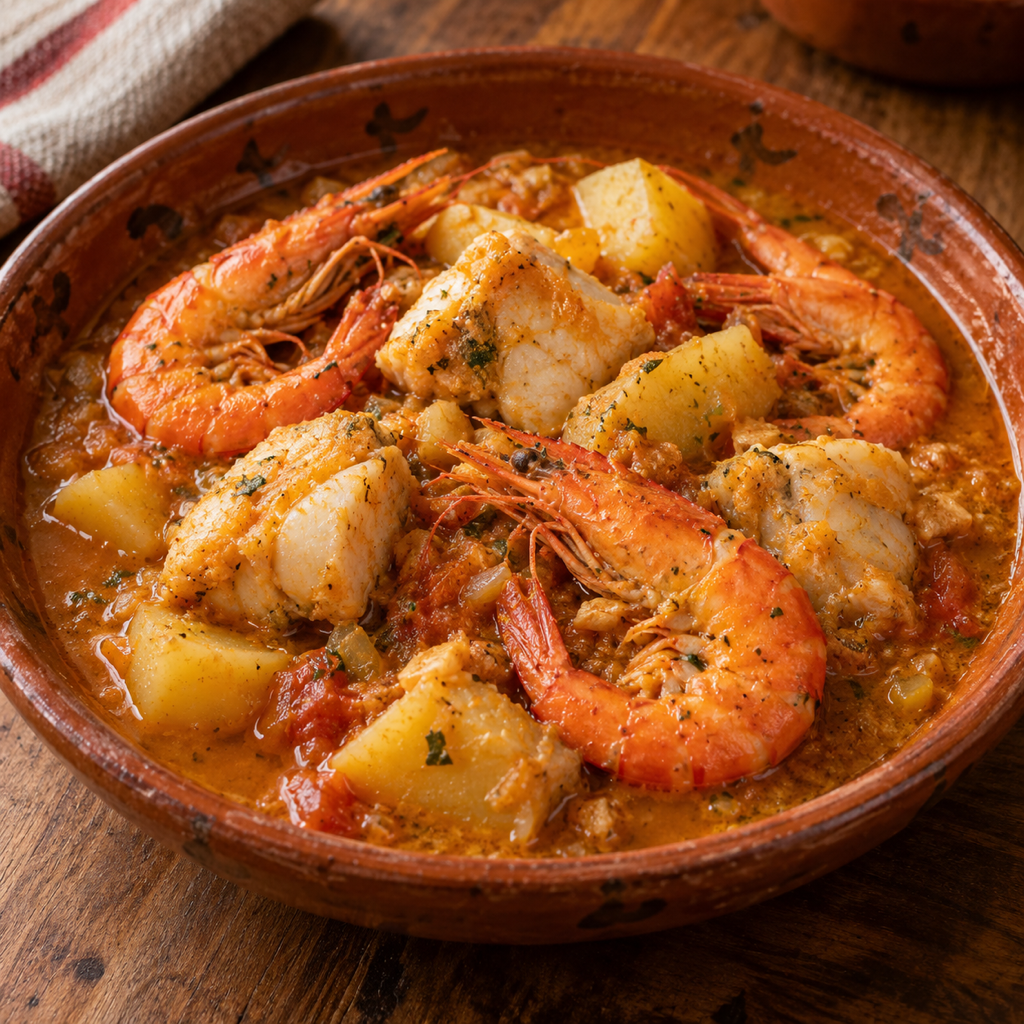 Stufato catalano di pesce e patate
