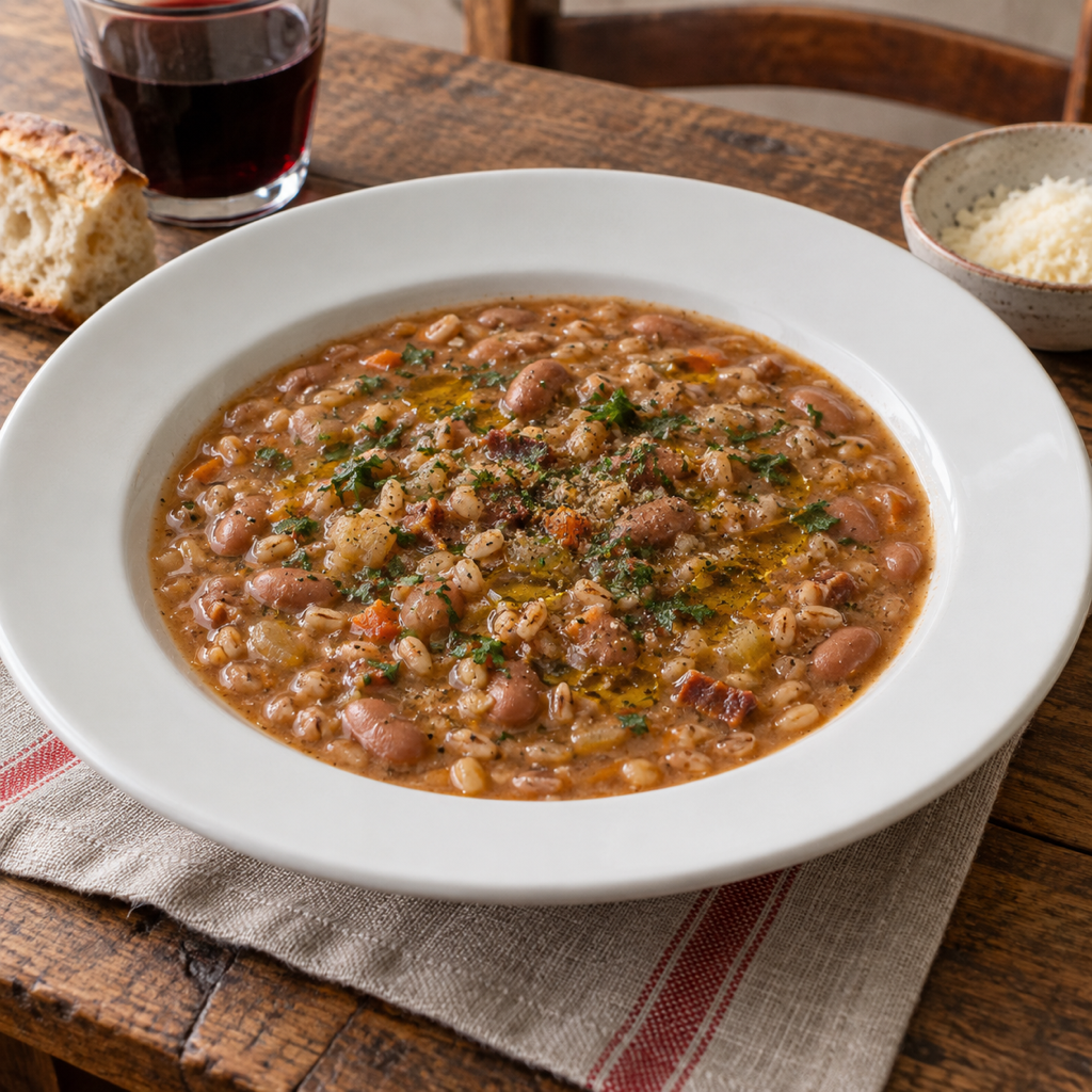 Zuppa di farro alla garfagnana
