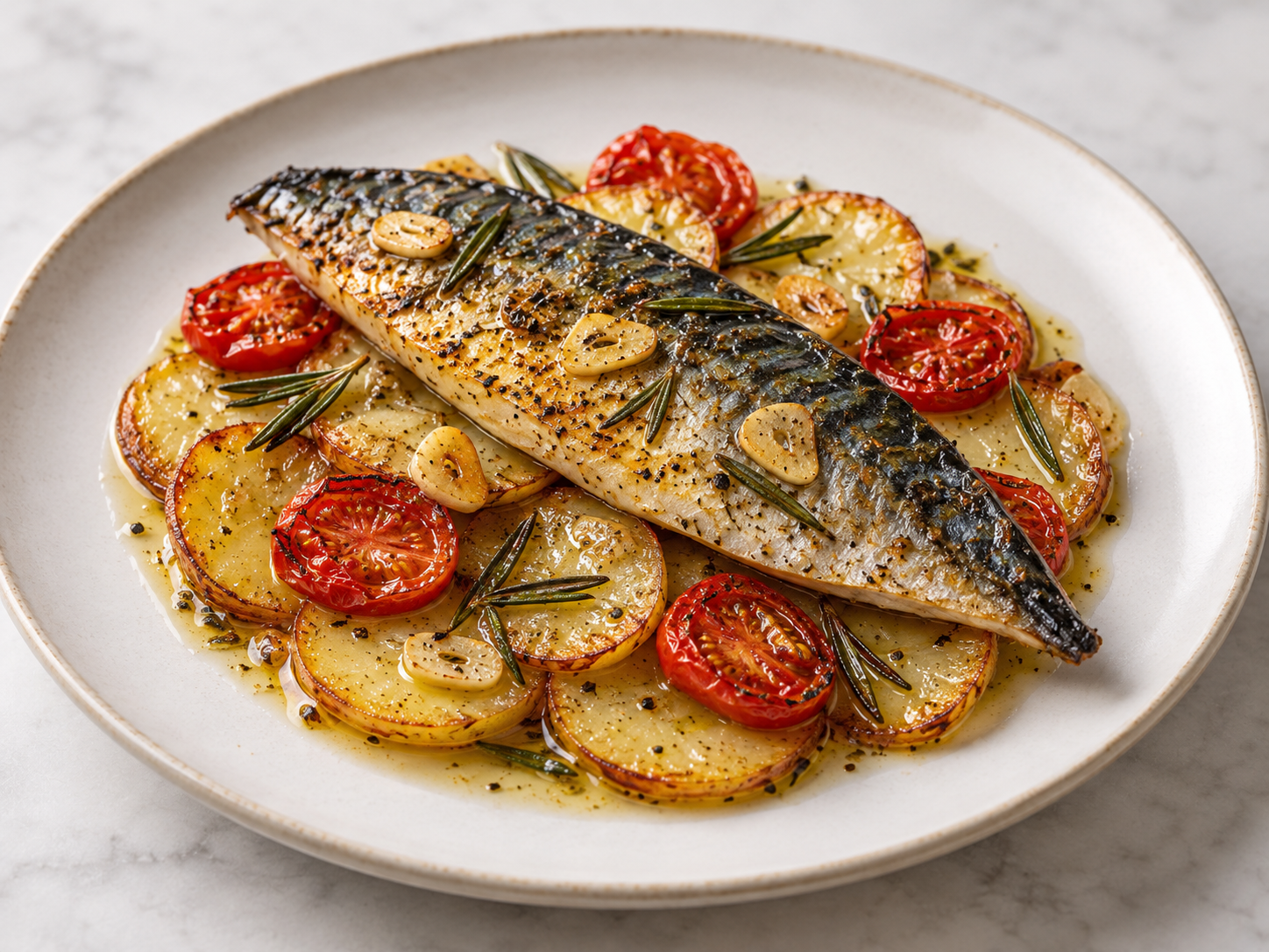 Sgombro al Forno con Patate