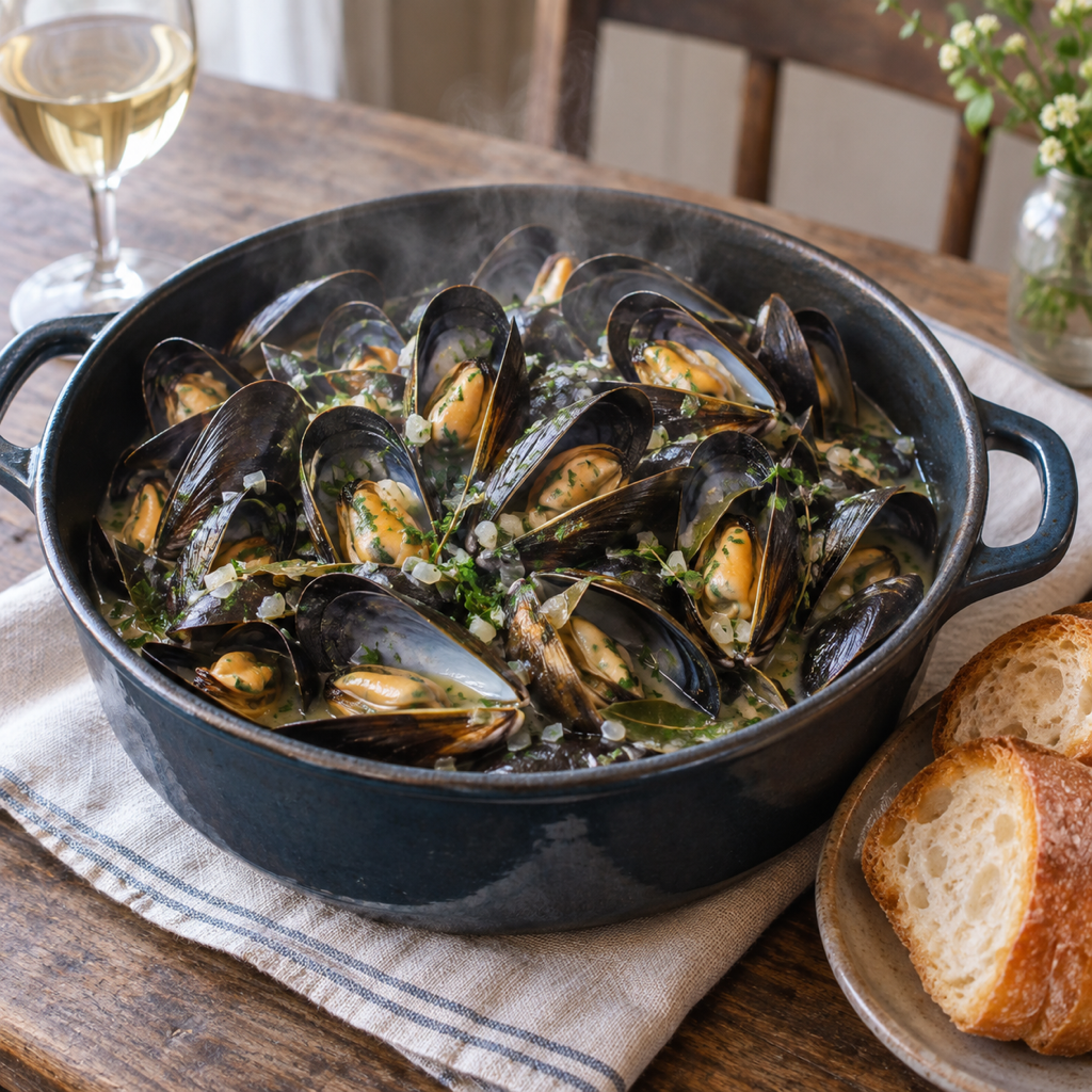 Cozze alla marinara francese