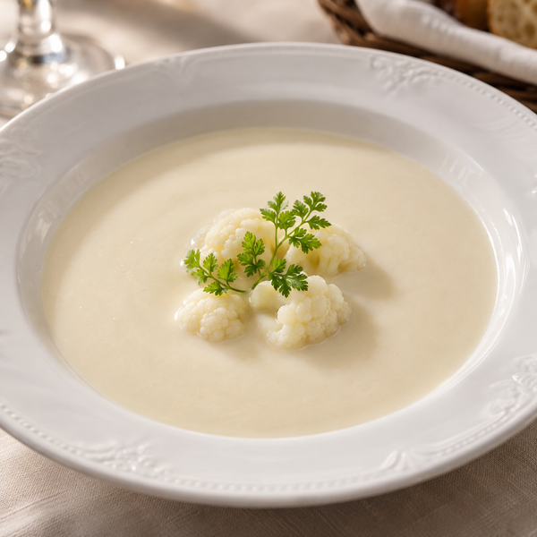 French Cream of Cauliflower Soup