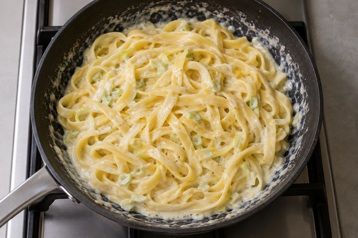 パスタを絡める
