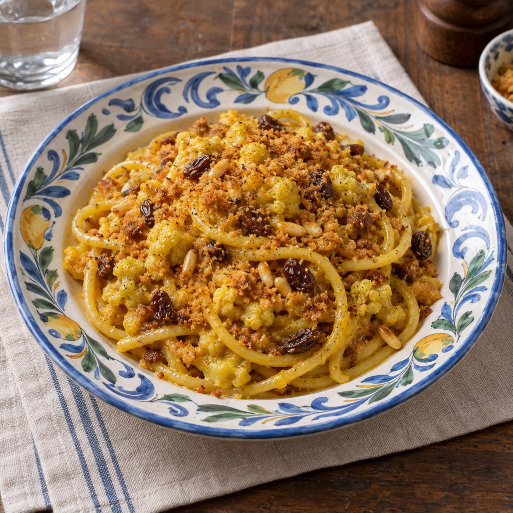 Pasta chi vruoccoli arriminati