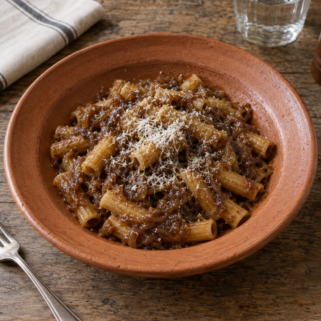 Pasta alla genovese napoletana