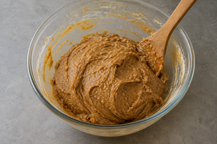 Boil and skim the honey, then mix with sifted flour