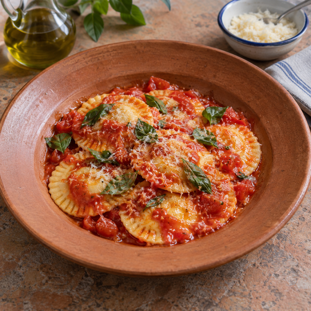 Ravioli alla caprese