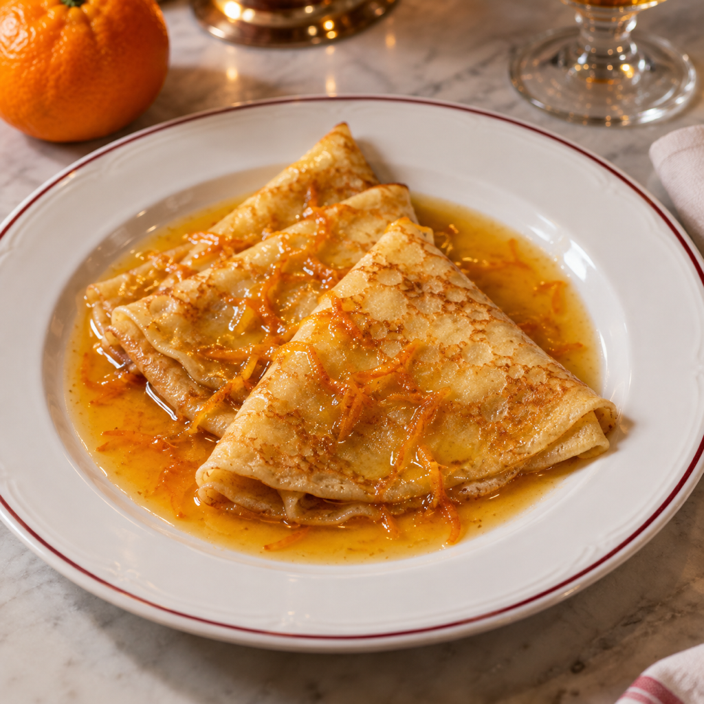 Crêpes al burro di mandarino