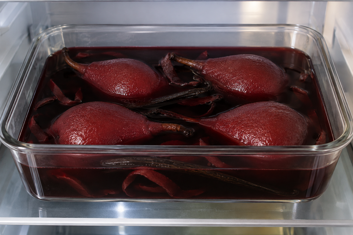 Cool in the liquid, then refrigerate submerged for 24 hours
