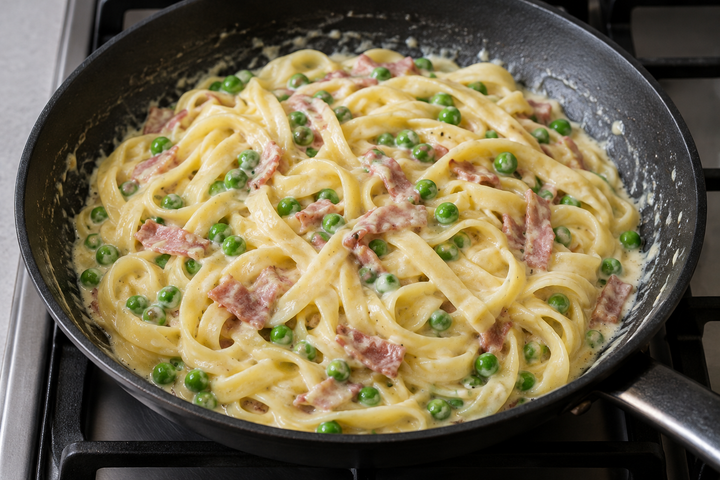 パスタを絡める