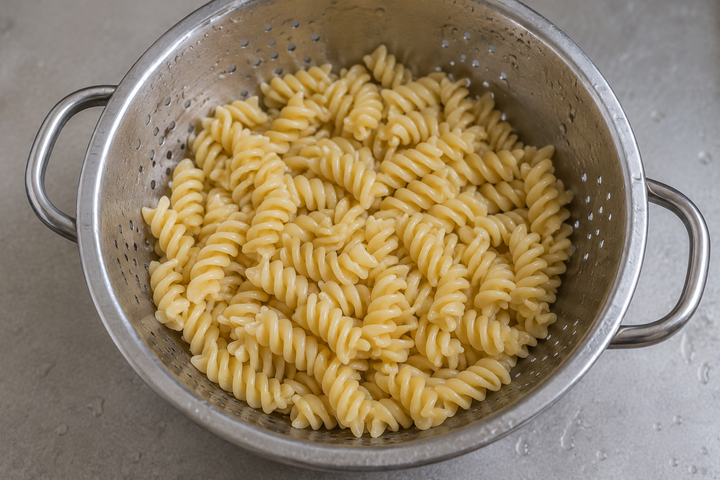 パスタを茹でる