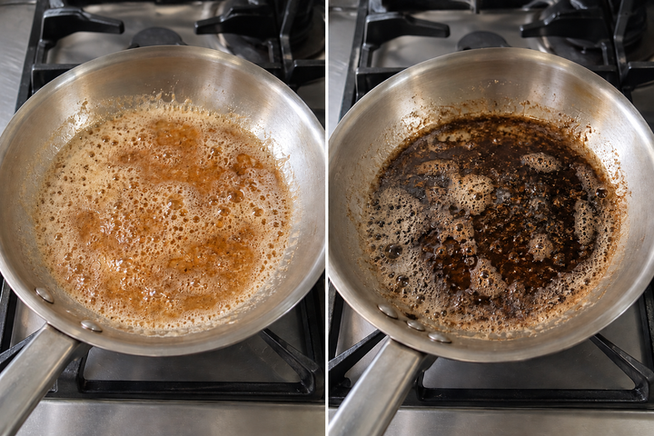 Add lemon and parsley, then foaming brown butter