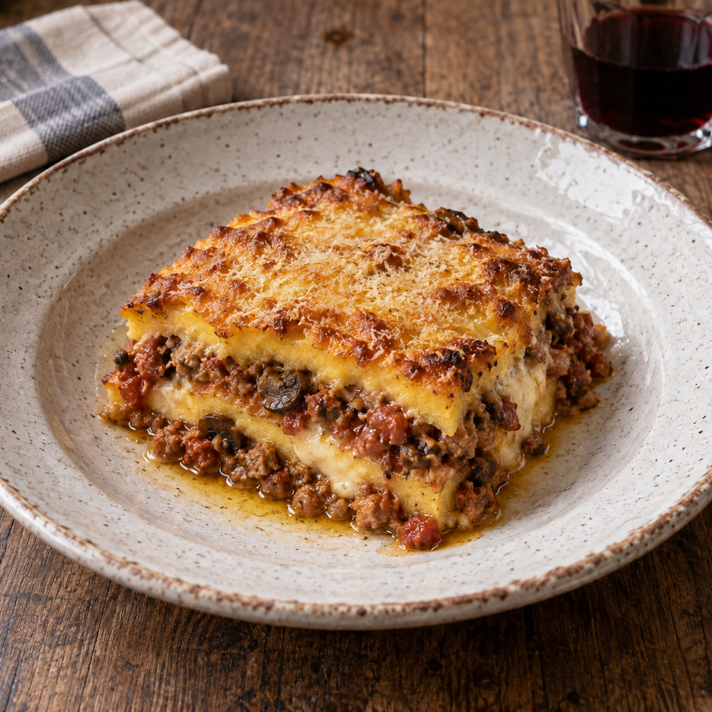 Polenta pasticciata al forno