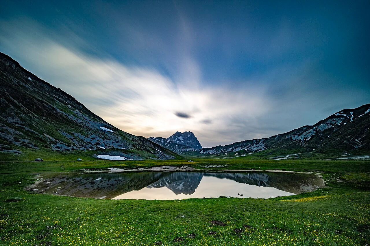 A view of Gran Sasso, Abruzzo