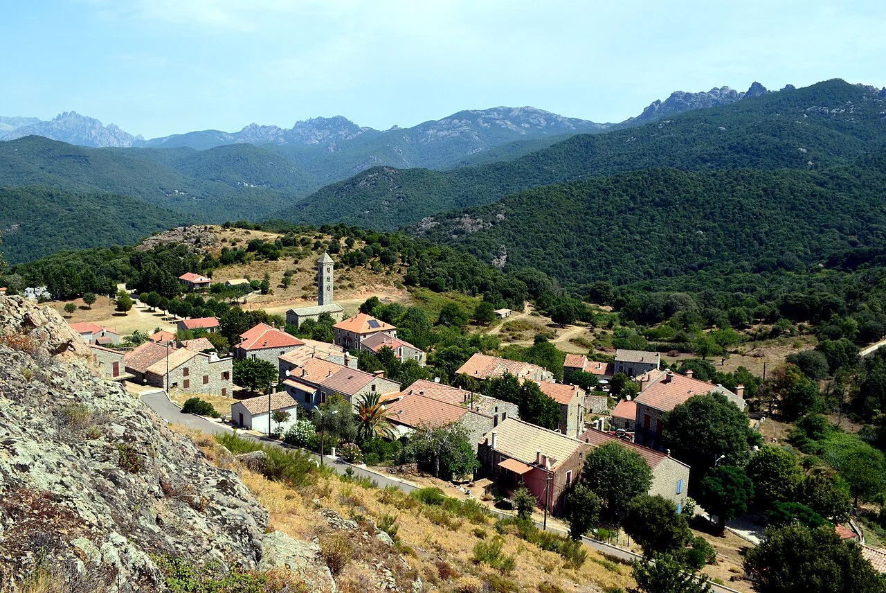 Veduta di Carbini, Corse