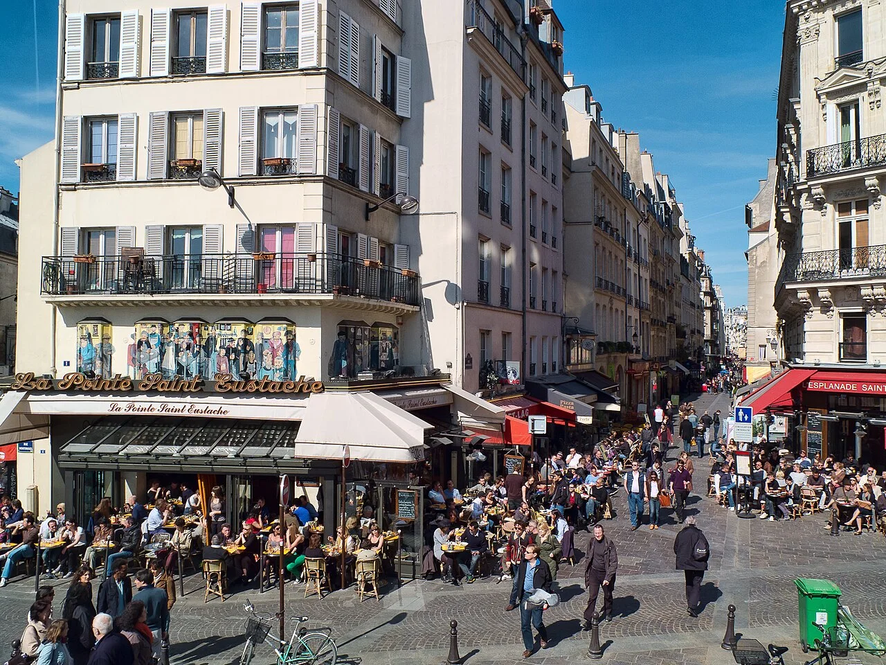 A view of Les Halles, Paris
