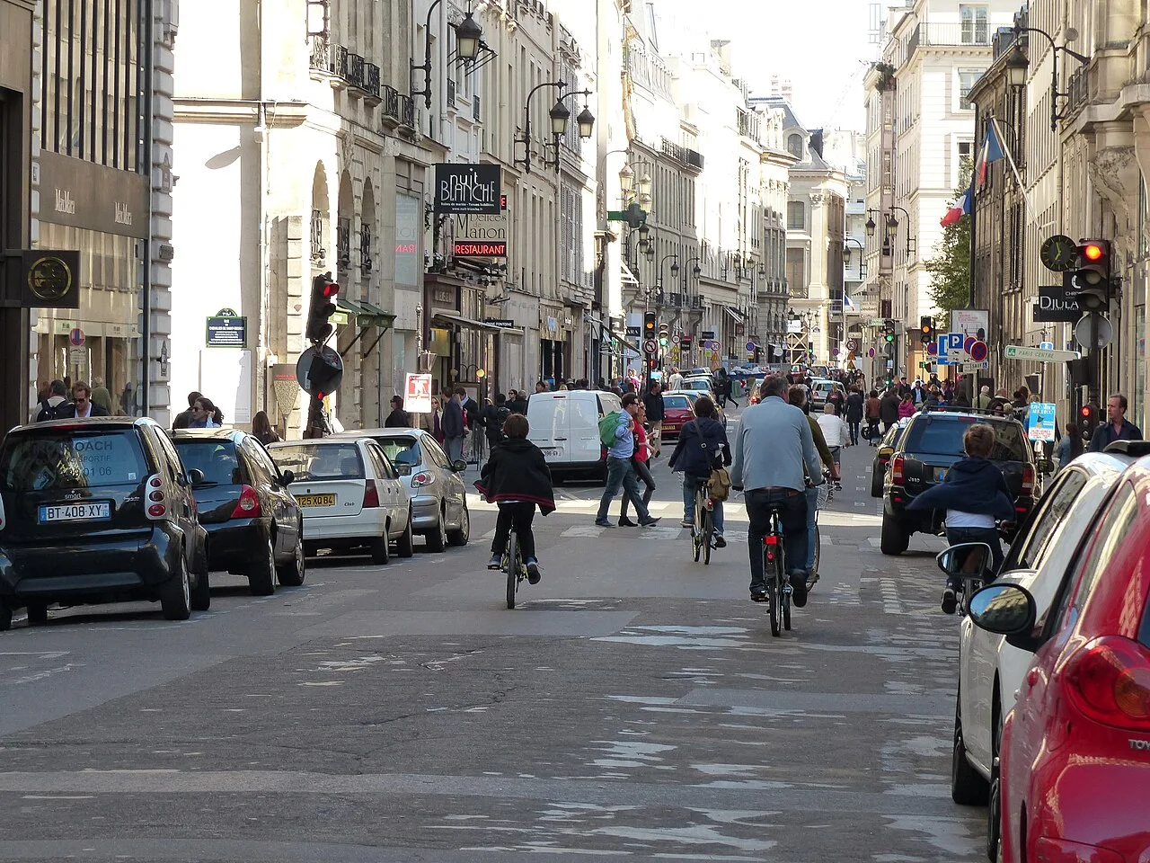 Veduta di Rue Saint-Honoré, Paris