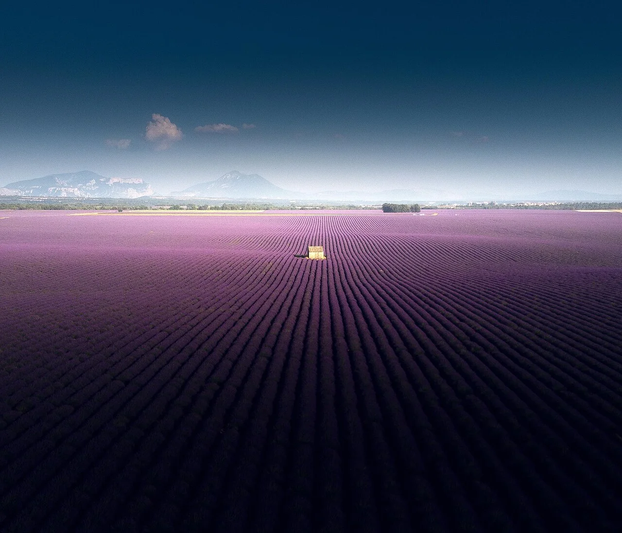 Veduta di Valensole, Provence