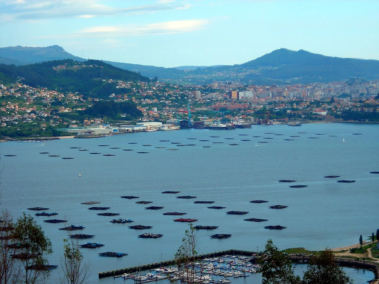 Veduta di Ría de Vigo, Galicia